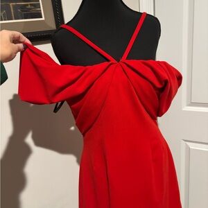 Zac Posen Strapless Scarlet Dress